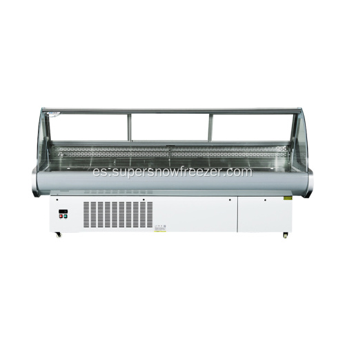 Mostrar carnes frescas comerciales Refrigerador horizontal